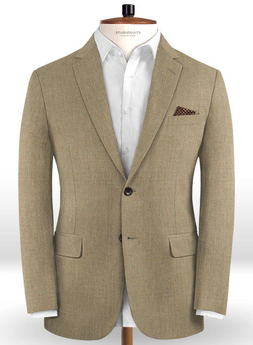 Reda Worsted Beige Pure Wool Suit – StudioSuits