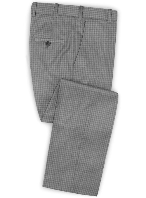 Reda Zaui Gray Wool Pants - StudioSuits