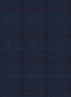 Reda Zodiac Blue Checks Wool Suit - StudioSuits