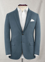 Reda Ebony Blue Wool Jacket - StudioSuits