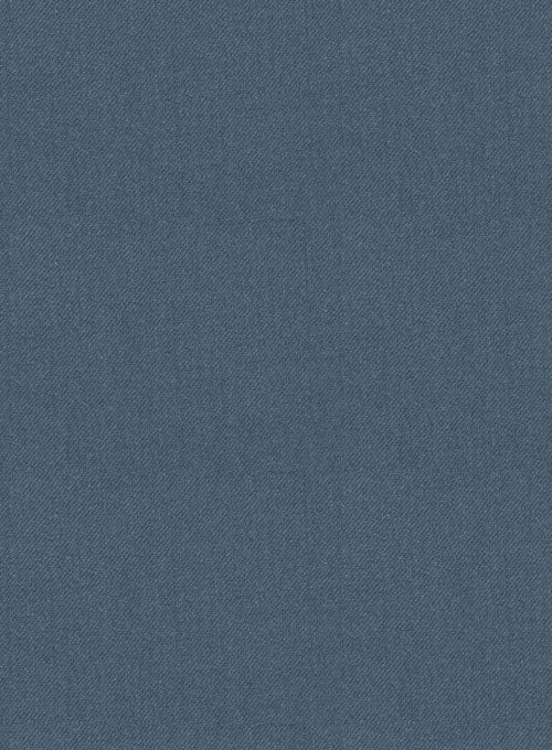 Reda Ebony Blue Wool Pants - StudioSuits