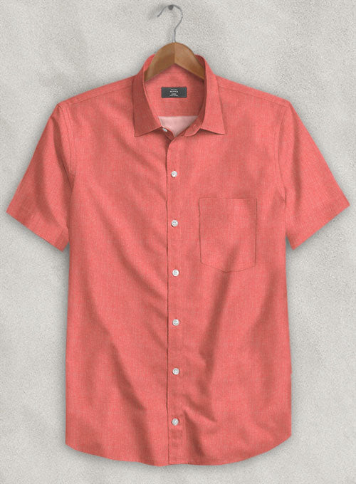 Red Luxury Twill Shirt - StudioSuits