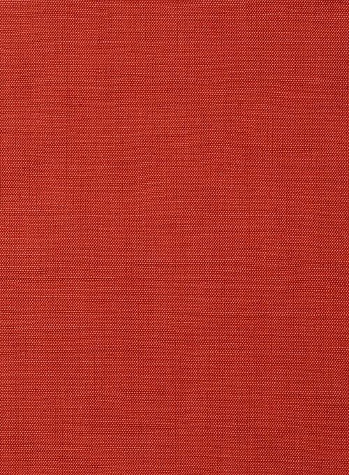 Washed Red Safari Cotton Linen Pants - StudioSuits