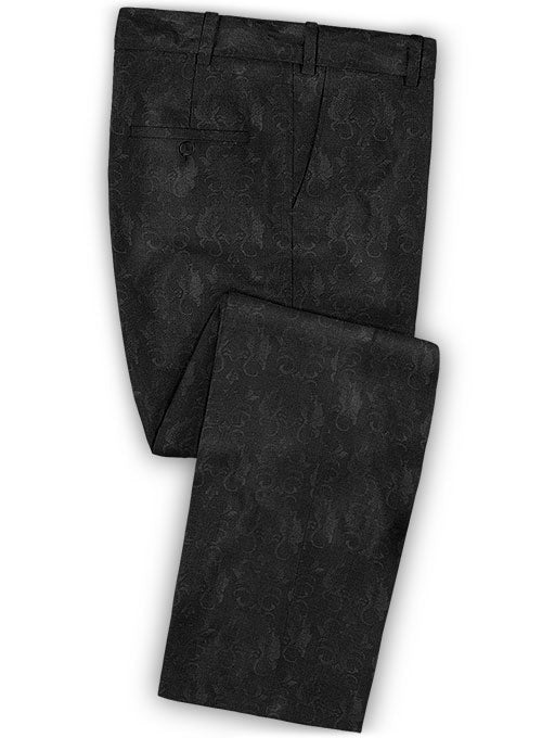 Rilda Black Wool Tuxedo Suit - StudioSuits