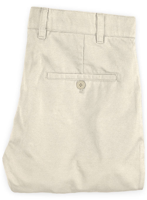 Washed River Beige Chinos - StudioSuits
