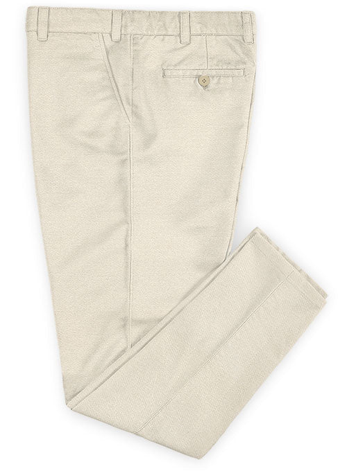 Washed River Beige Chinos - StudioSuits