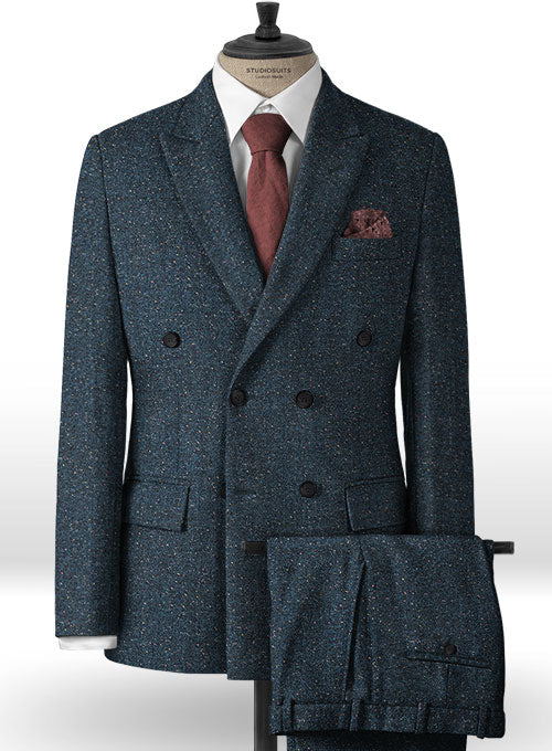 Robin Blue Flecks Donegal Tweed Suit - StudioSuits