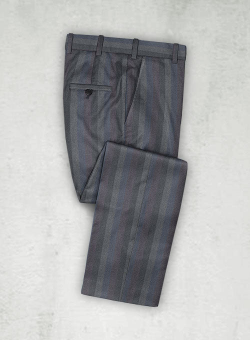 Roger Stripe Wool Pants - StudioSuits