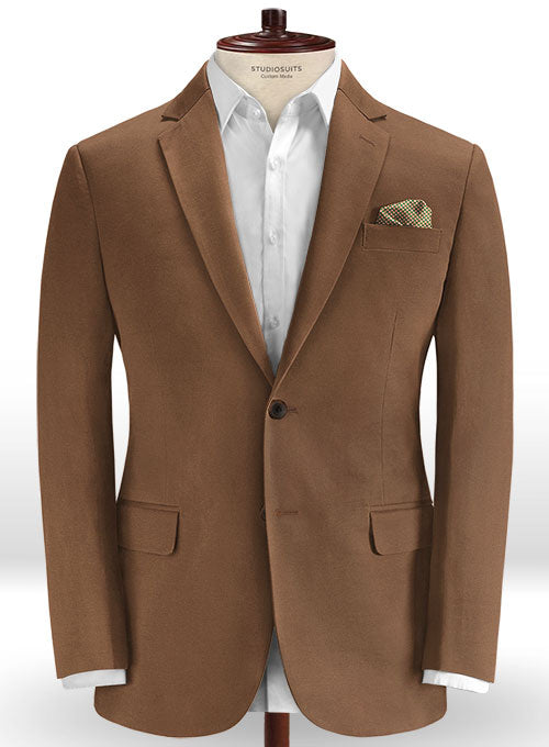 Rome Brown Stretch Chino Suit - StudioSuits
