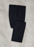 Rope Weave Dark Blue Tweed Pants - StudioSuits