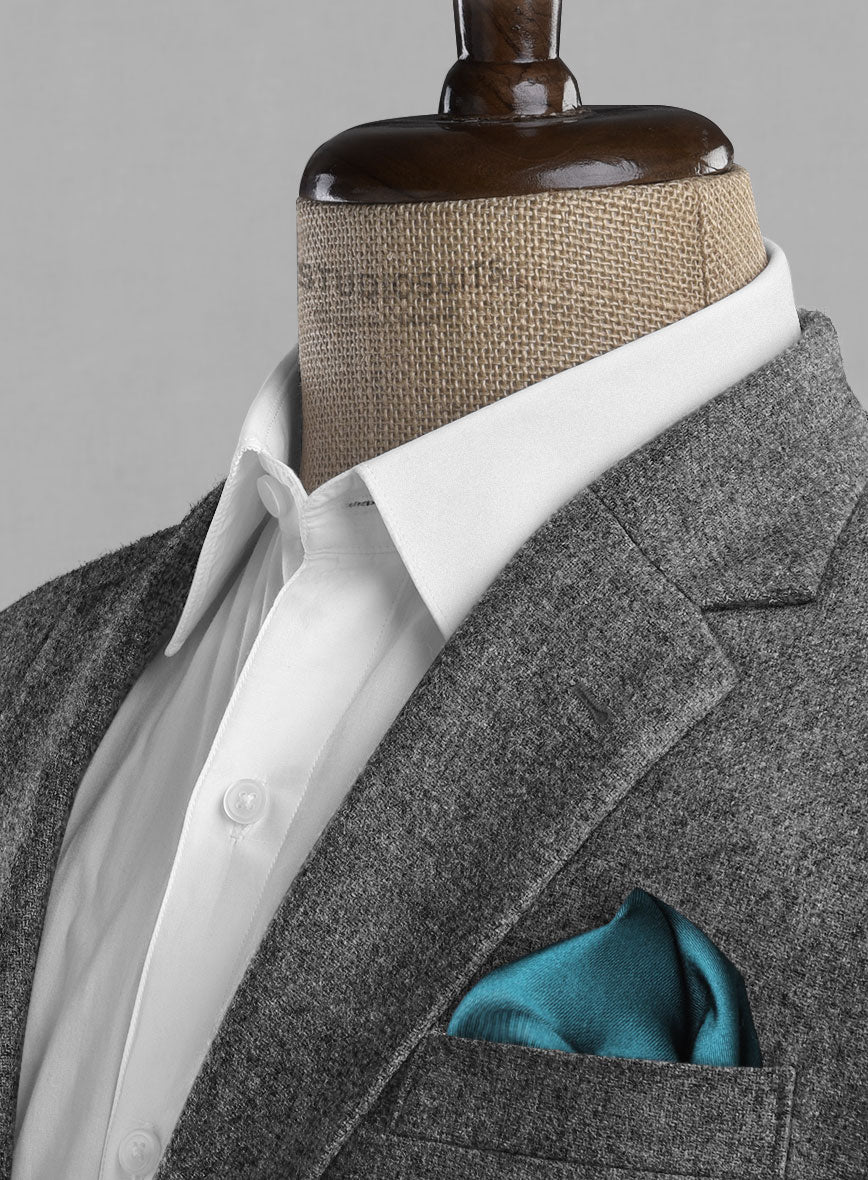 Rope Weave Gray Tweed Jacket - StudioSuits