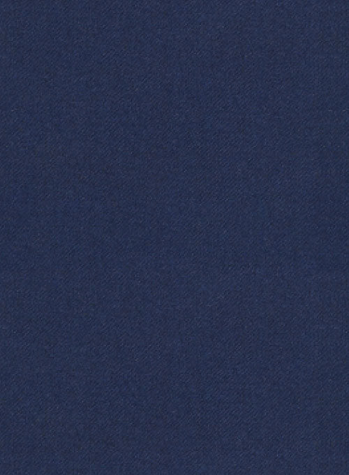 Royal Blue Flannel Wool Jacket - StudioSuits