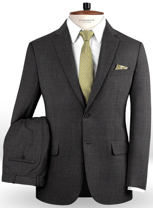 Royal Glen Bluish Gray Wool Suit - StudioSuits