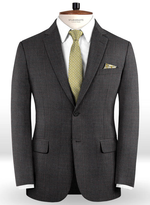 Royal Glen Bluish Gray Wool Suit - StudioSuits