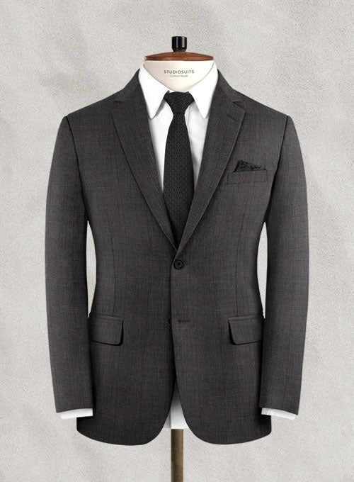 Royal Glen Brownish Gray Wool Jacket - StudioSuits