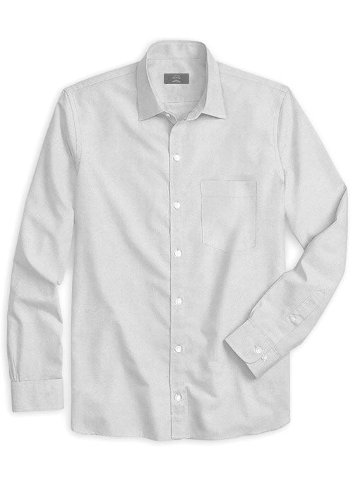 Royal Twill Light Gray Cotton Shirt
