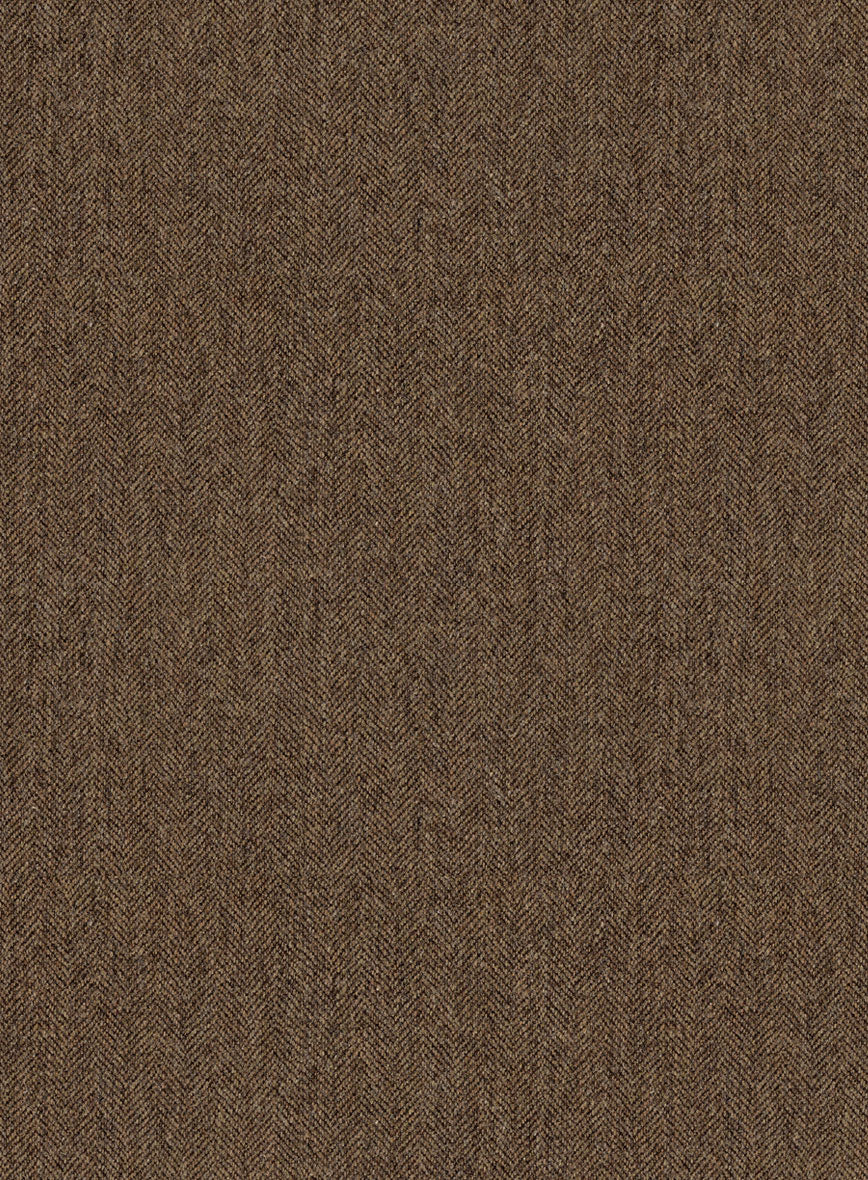 Rust Herringbone Tweed Pants - StudioSuits
