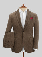 Rust Herringbone Tweed Suit - StudioSuits