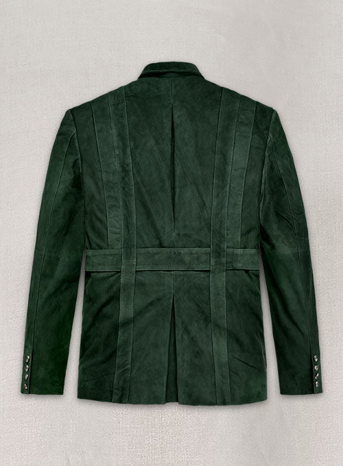 Safari Forest Suede Leather Blazer - StudioSuits
