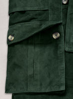 Safari Forest Suede Leather Blazer - StudioSuits