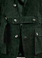 Safari Forest Suede Leather Blazer - StudioSuits