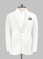Safari Ivory Cotton Linen Jacket - StudioSuits
