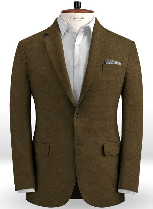 Safari Congo Brown Cotton Linen Suit - StudioSuits