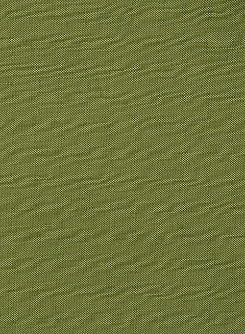 Safari Nut Green Cotton Linen Jacket - StudioSuits
