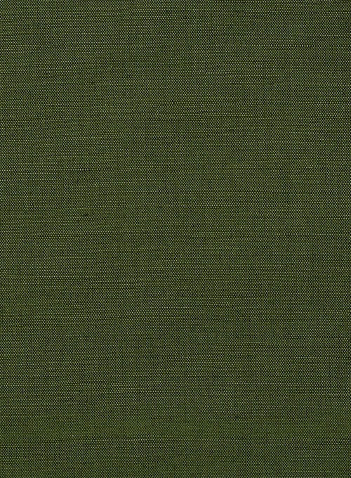 Safari Olive Green Cotton Linen Jacket - StudioSuits