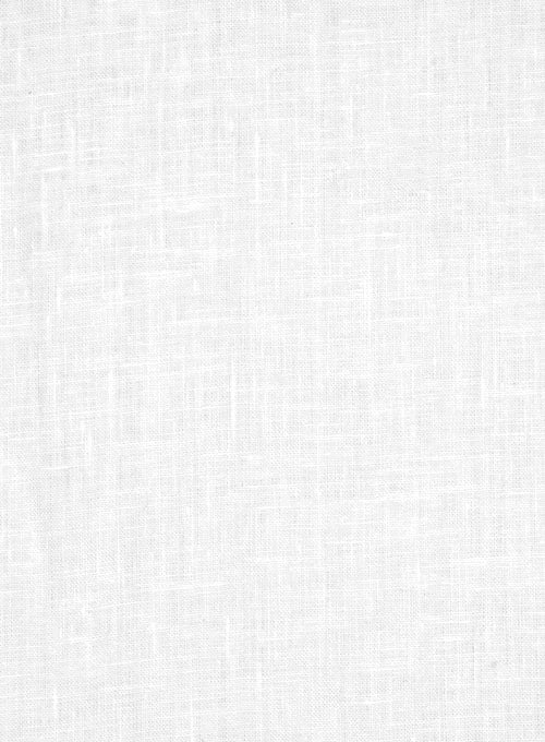 Safari Pure White Linen Overshirt - StudioSuits