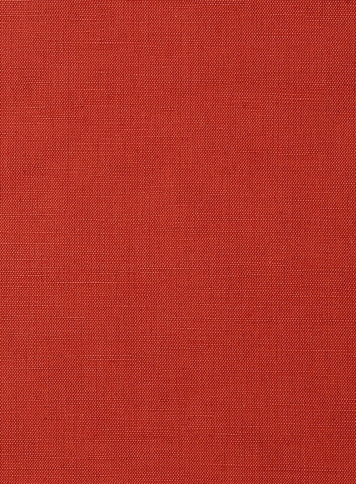 Safari Red Cotton Linen Jacket - StudioSuits