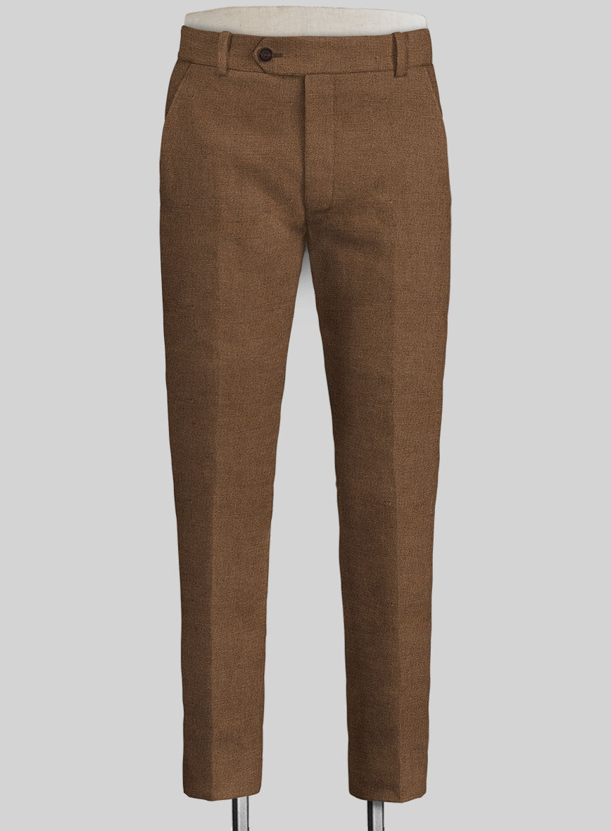 Safari Tan Cotton Linen Pants – StudioSuits