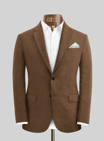 Safari Tan Cotton Linen Suit - StudioSuits