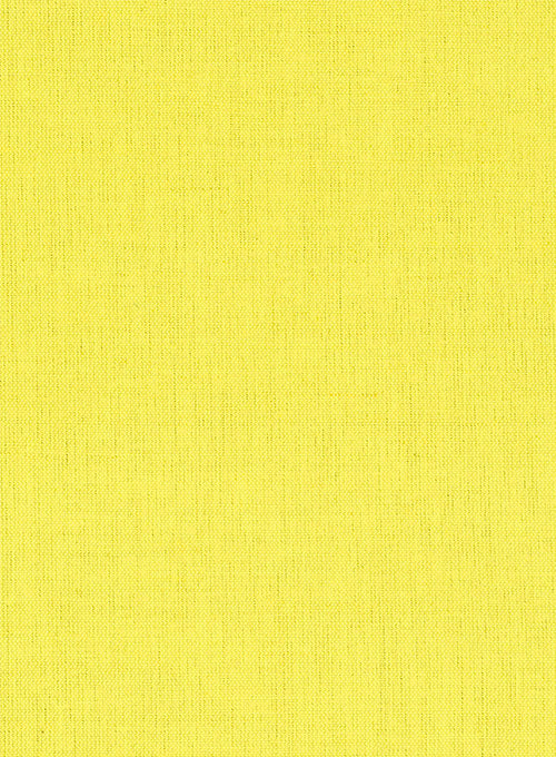 Safari Yellow Cotton Linen Suit - StudioSuits