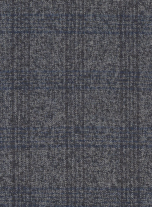 Saga Blue Feather Tweed Suit - StudioSuits