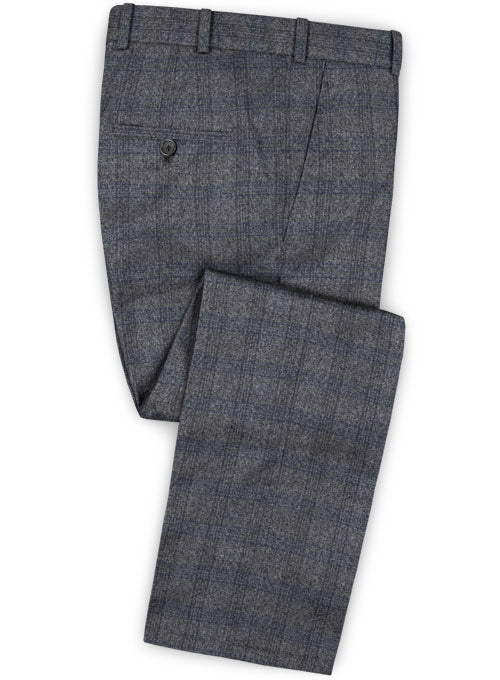 Saga Blue Feather Tweed Suit - StudioSuits