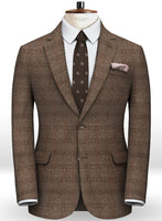 Saga Brown Feather Tweed Suit - StudioSuits