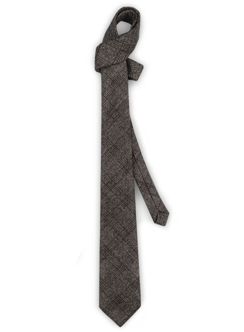 Tweed Tie - Saga Charcoal Feather - StudioSuits