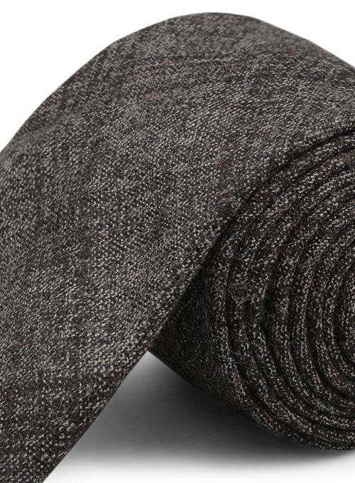 Tweed Tie - Saga Charcoal Feather - StudioSuits