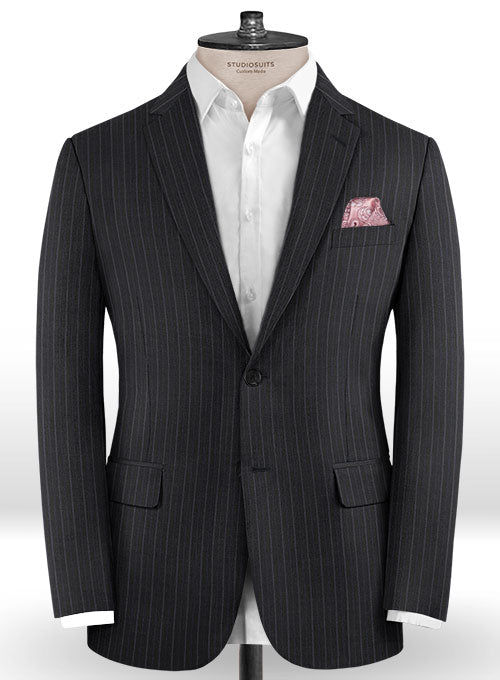 Scabal Bariga Black Wool Cashmere Jacket - StudioSuits