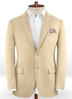 Scabal Beige Wool Jacket - StudioSuits