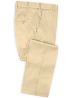 Scabal Beige Wool Suit - StudioSuits