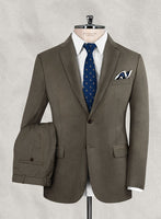 Scabal Bistre Brown Wool Suit - StudioSuits