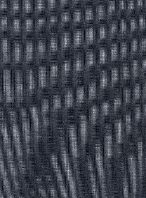 Scabal Blue Sharkskin Pure Wool Jacket - StudioSuits