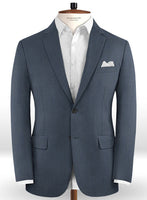 Scabal Blue Twill Wool Jacket - StudioSuits