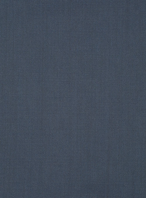 Scabal Blue Twill Wool Suit - StudioSuits
