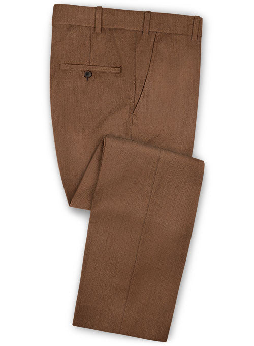 Scabal Brick Brown Wool Suit - StudioSuits