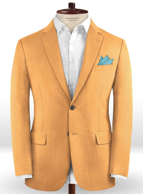 Scabal Burnt Orange Wool Jacket - StudioSuits