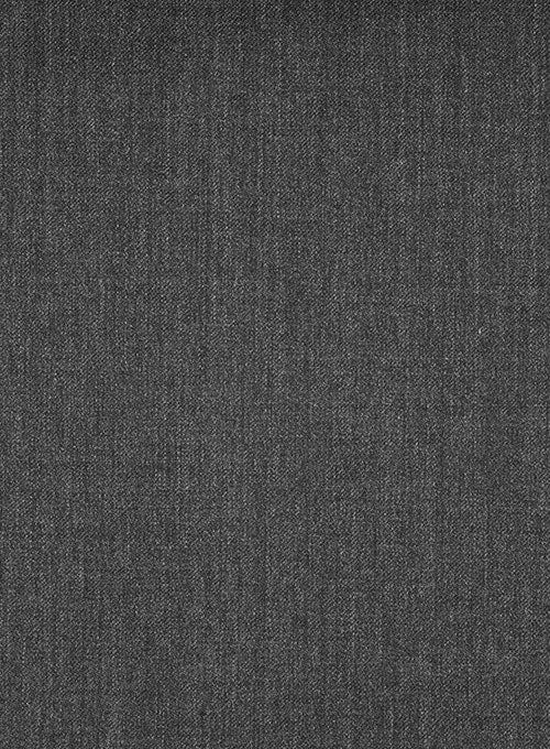 Scabal Carbon Gray Wool Pants - StudioSuits