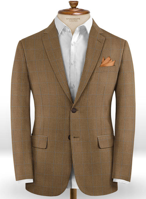 Scabal Cirona Brown Wool Suit - StudioSuits